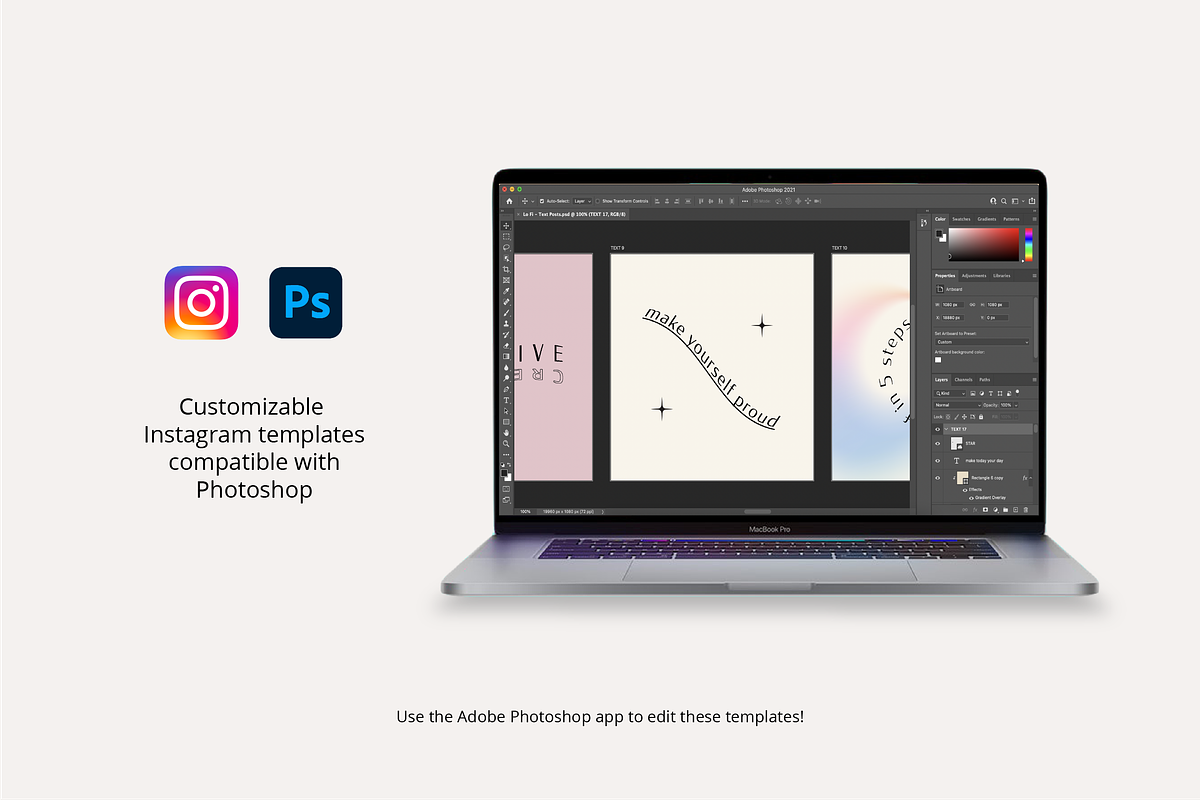 Lo Fi Instagram Posts & Stories, a Social Media Template by TheFisherCreative (Photo 2 of 21)