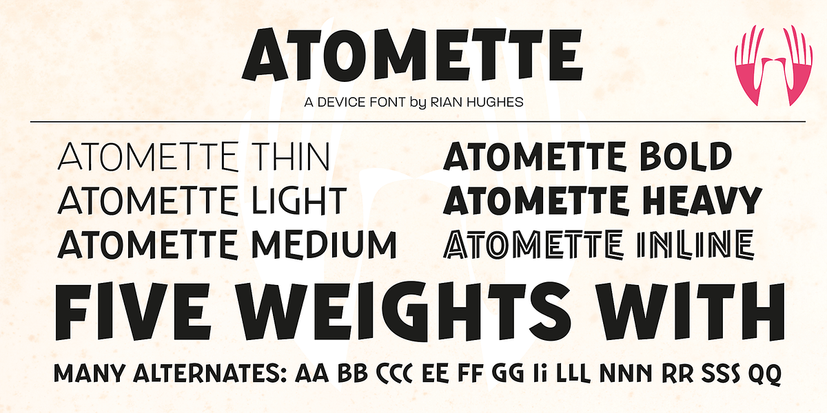Atomette, a Sans Serif Font by Device (Photo 4 of 8)