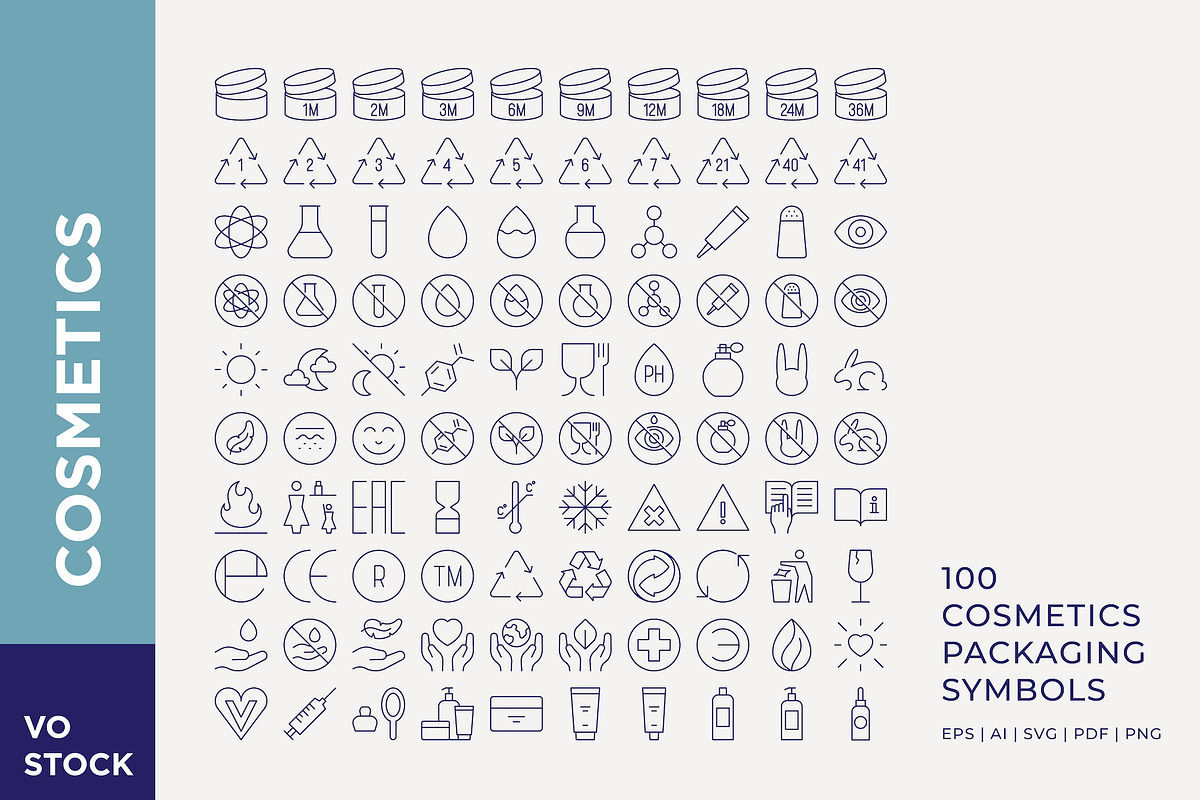 Packaging Symbols Bundle, an Outline Icon by vo.stock (Photo 2 of 7)