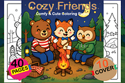 Cozy Friends Comfy & Cute Coloring, an Animal Illustration by Coco Bloom (Thumbnail 1 of 3)