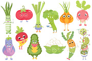 Funny vegetables, a Food Illustration by TashaDraw (Thumbnail 2 of 10)