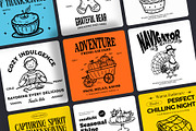 Cute Thanksgiving Doodles Set, an Outline Icon by Brickclay (Thumbnail 6 of 9)