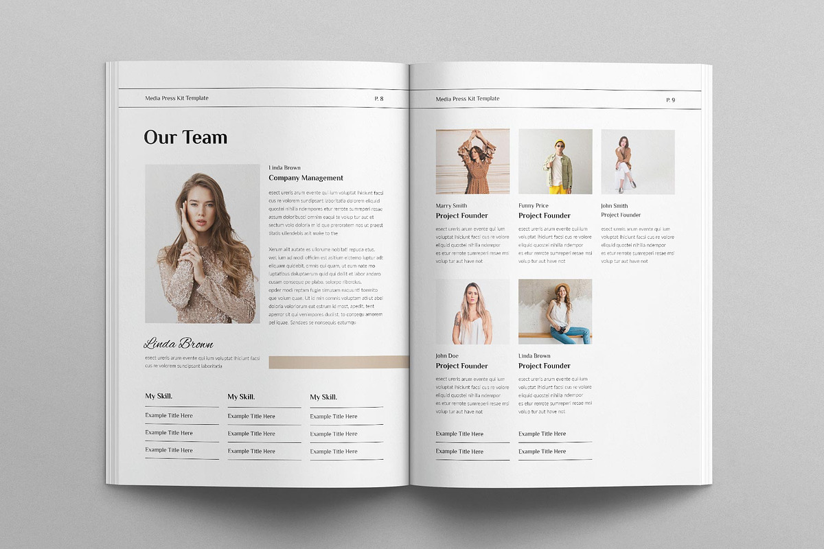 Media Press Kit Template, a Magazine Template by E-Type (Photo 4 of 9)