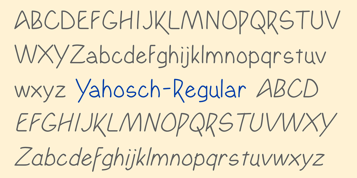Yahosch, a Handwritten Font by Ingrimayne Type (Photo 4 of 7)