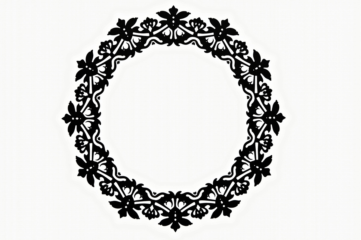 Mandala Frame with Abstract Floral, an Illustration by Amazin_art (Photo 13 of 16)