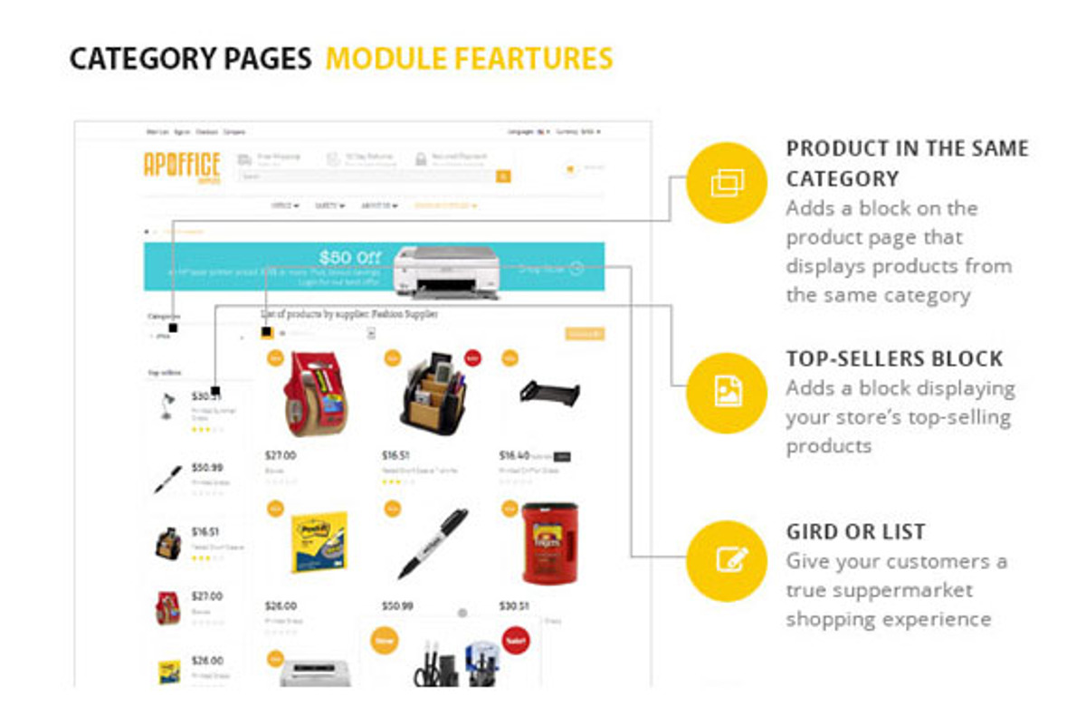 Ap Office Prestashop Theme, a Landing Page Template by apollotheme (Photo 6 of 7)