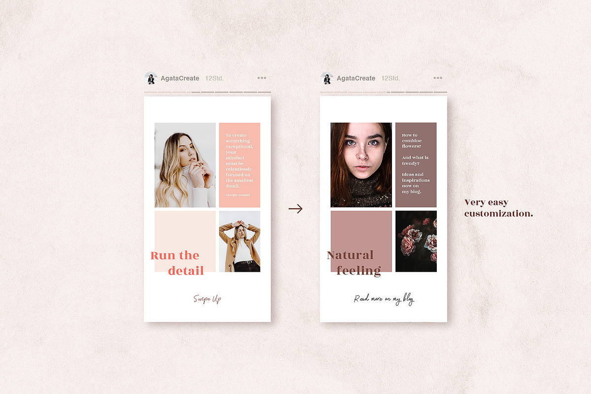 ANIMATED Instagram Stories – Coralie, a Social Media Template by AgataCreate (Photo 8 of 9)