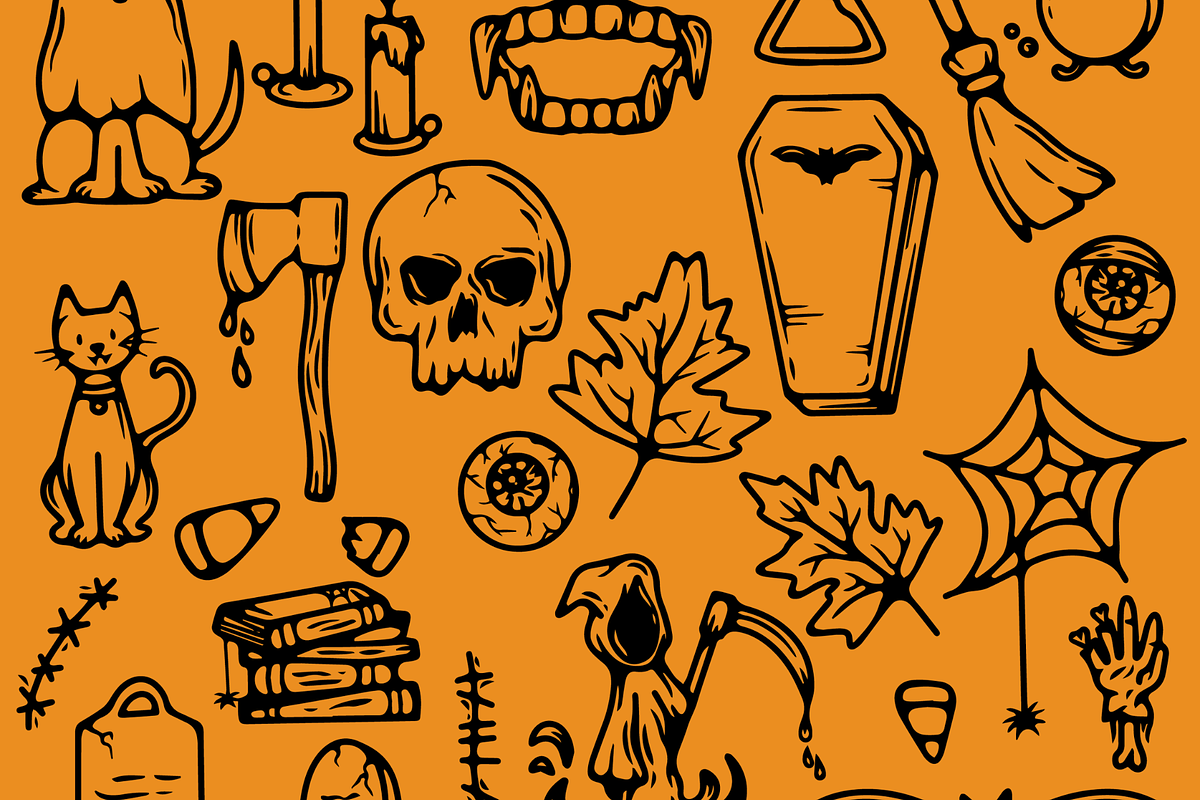 Spooky Halloween Vector Clipart, an Outline Icon by Jessica Tyson Design (Photo 2 of 3)