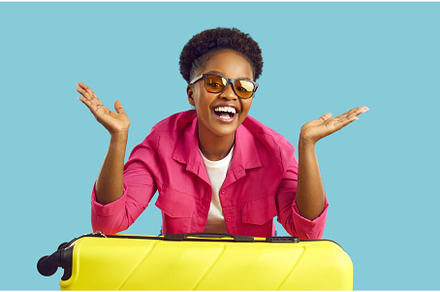 Portrait of happy excited woman with, a Person Photo by StudioRomantic