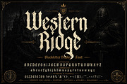 Western Ridge, a Blackletter Font by Wow Magic (Thumbnail 4 of 6)