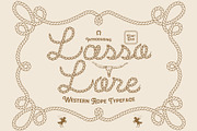 Lasso Lore - Western Rope Font Duo, a Sans Serif Font by HipFonts (Thumbnail 1 of 11)
