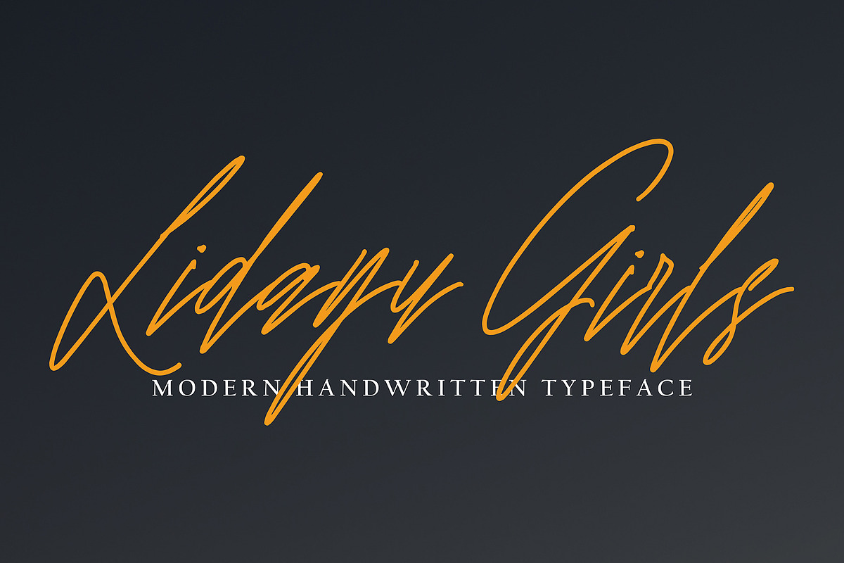 Lidayu Girl, a Handwritten Font by pineungtype (Photo 1 of 7)