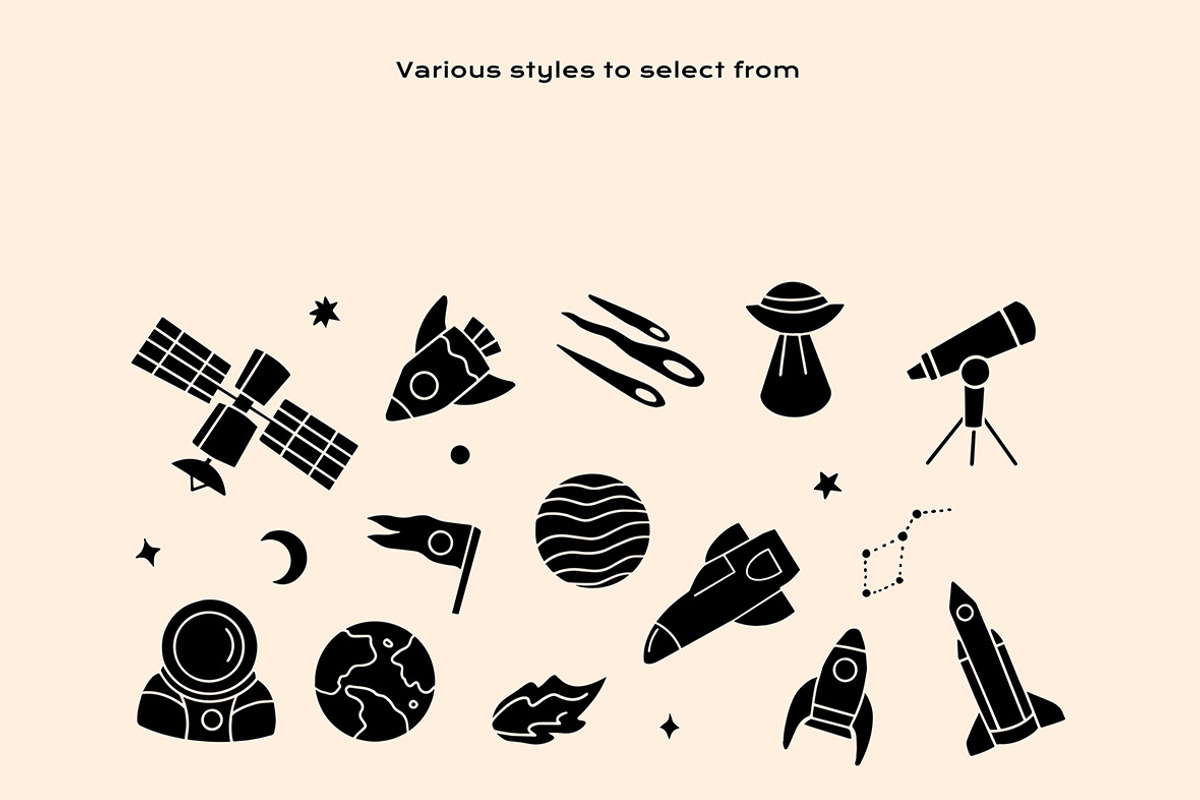 Outer Space Linocut, an Object Illustration by ClayStudio (Photo 4 of 8)