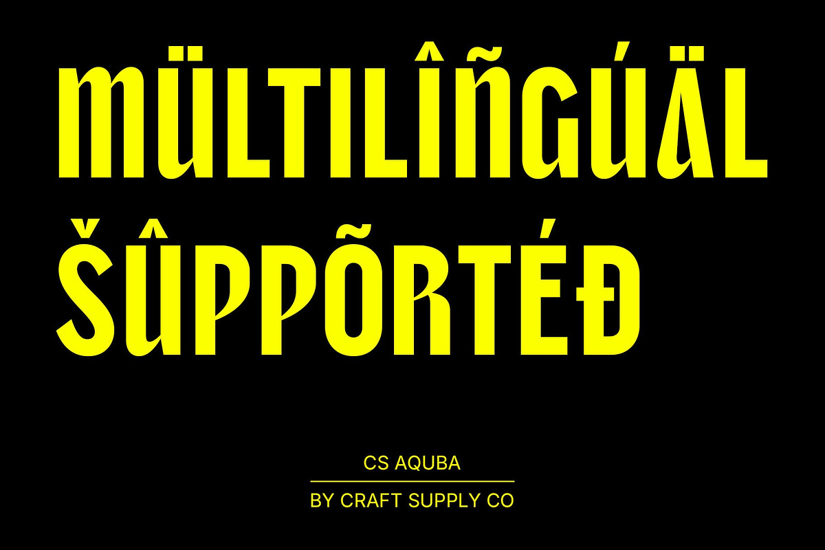 CS Aquba – Bold Font, a Sans Serif Font by Craft Supply Co. (Photo 5 of 8)