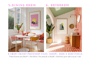 Pop: Interior frame mockup bundle, a Household Mockup by Amy Louise Baker (Thumbnail 5 of 7)