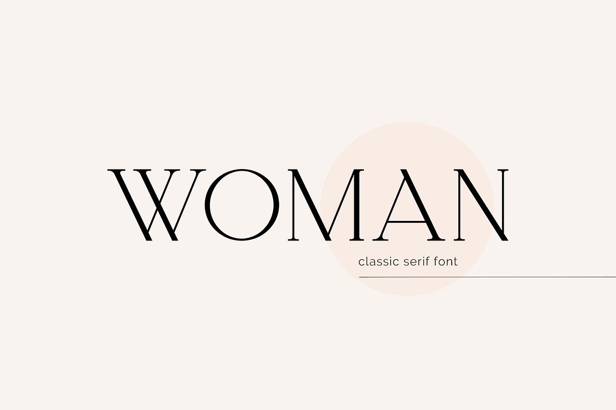 Woman Serif Font, a Serif Font by elvinova (Photo 9 of 9)