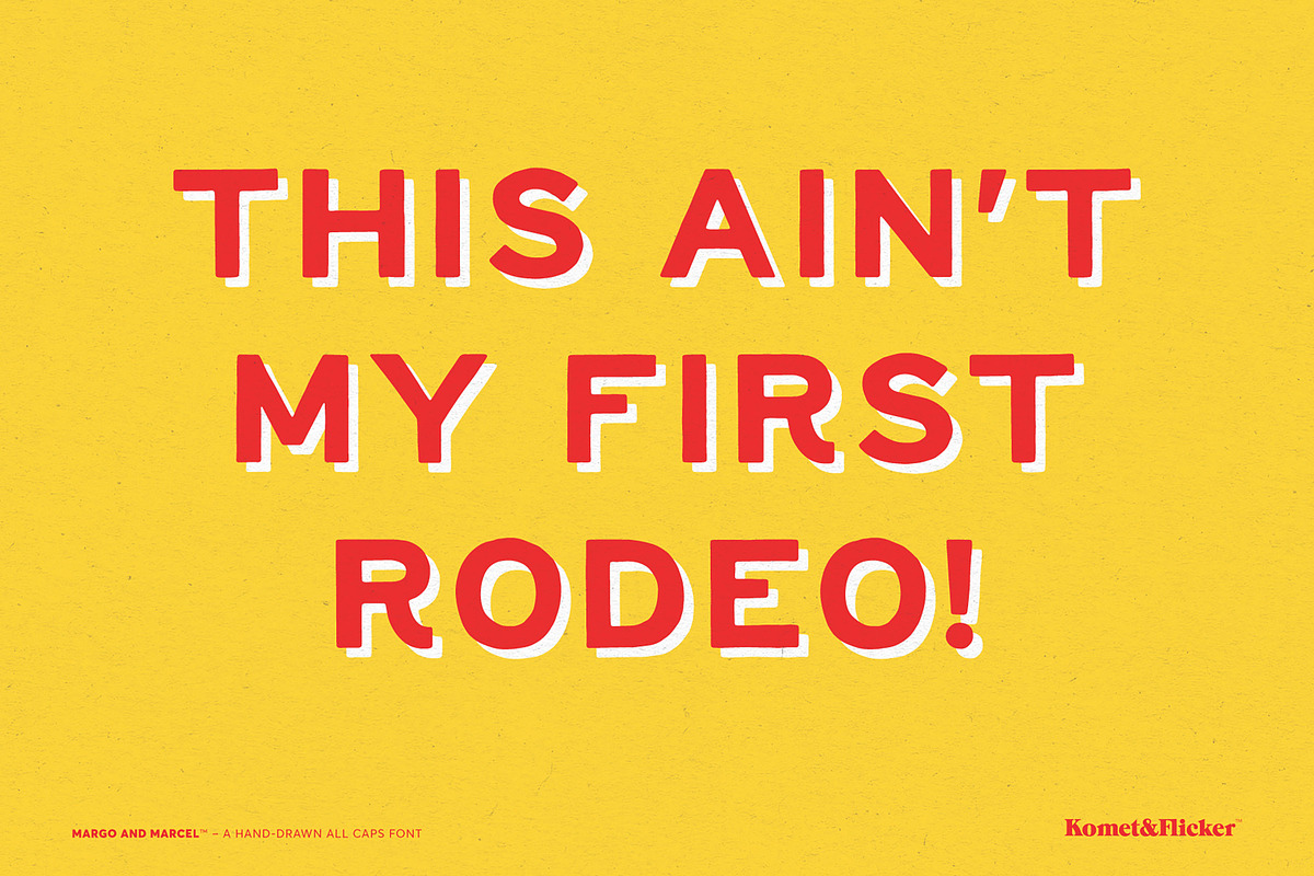 Margo and Marcel - A Hand-Drawn Font, a Sans Serif Font by Komet & Flicker (Photo 9 of 15)