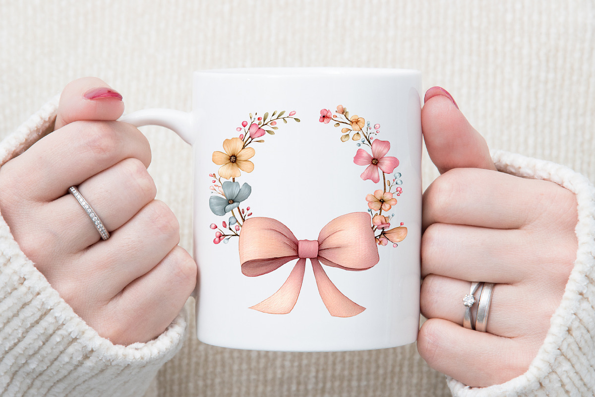 Watercolor Pink Ribbon Clipart, an Illustration by Sublimation Artist (Photo 5 of 6)