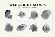 20 Watercolor Photoshop Brushes, a Brush Add-On by AB-TheDesigner (Thumbnail 2 of 4)