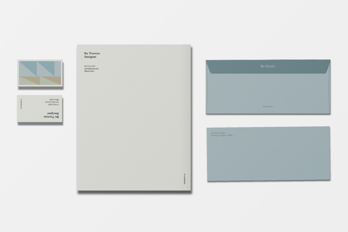 Color Block Design Templates, a Stationery Template by Viaduc (Photo 3 of 5)