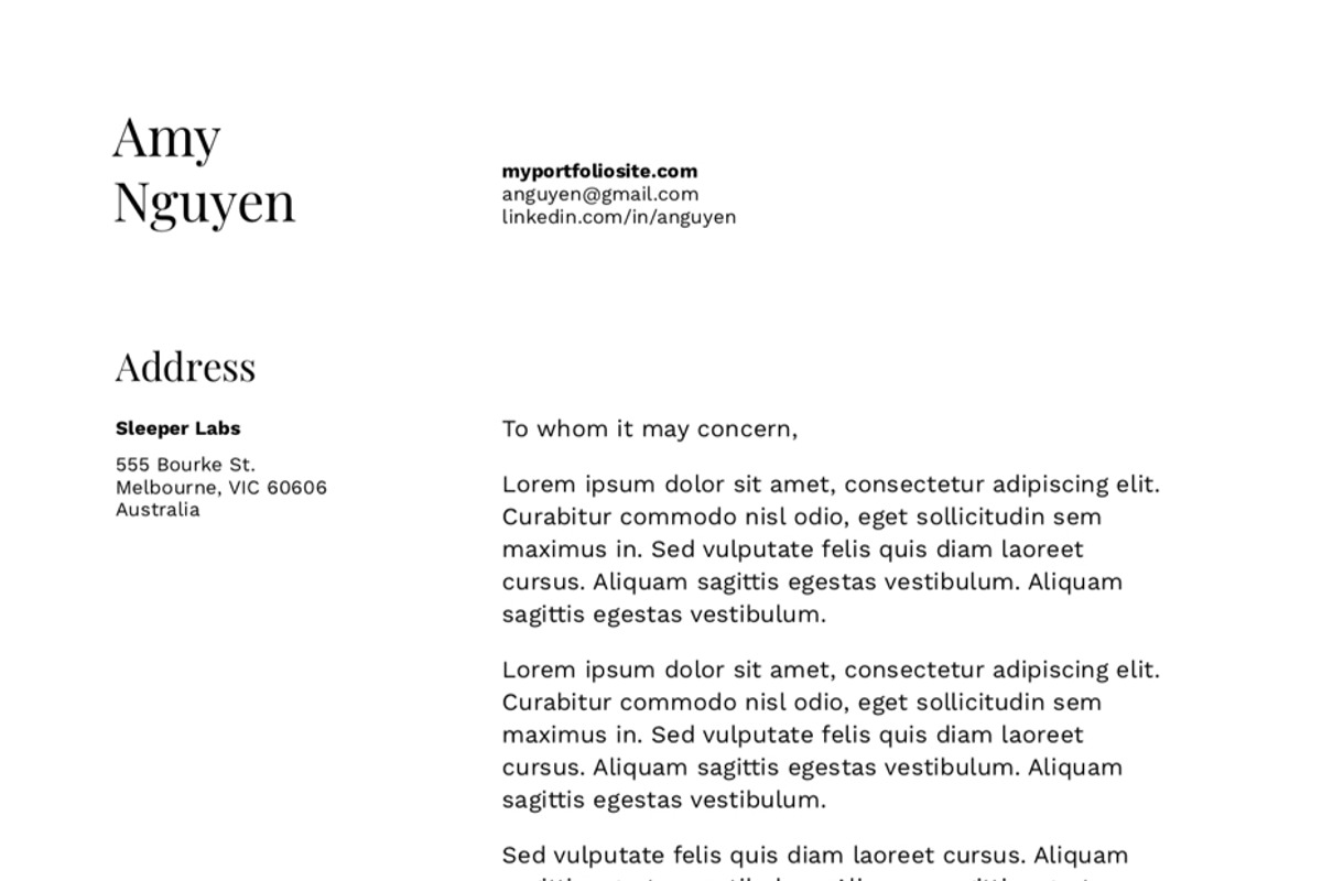 Class - Resume and Cover Letter, a Resume Template by Sleeper Labs (Photo 4 of 5)