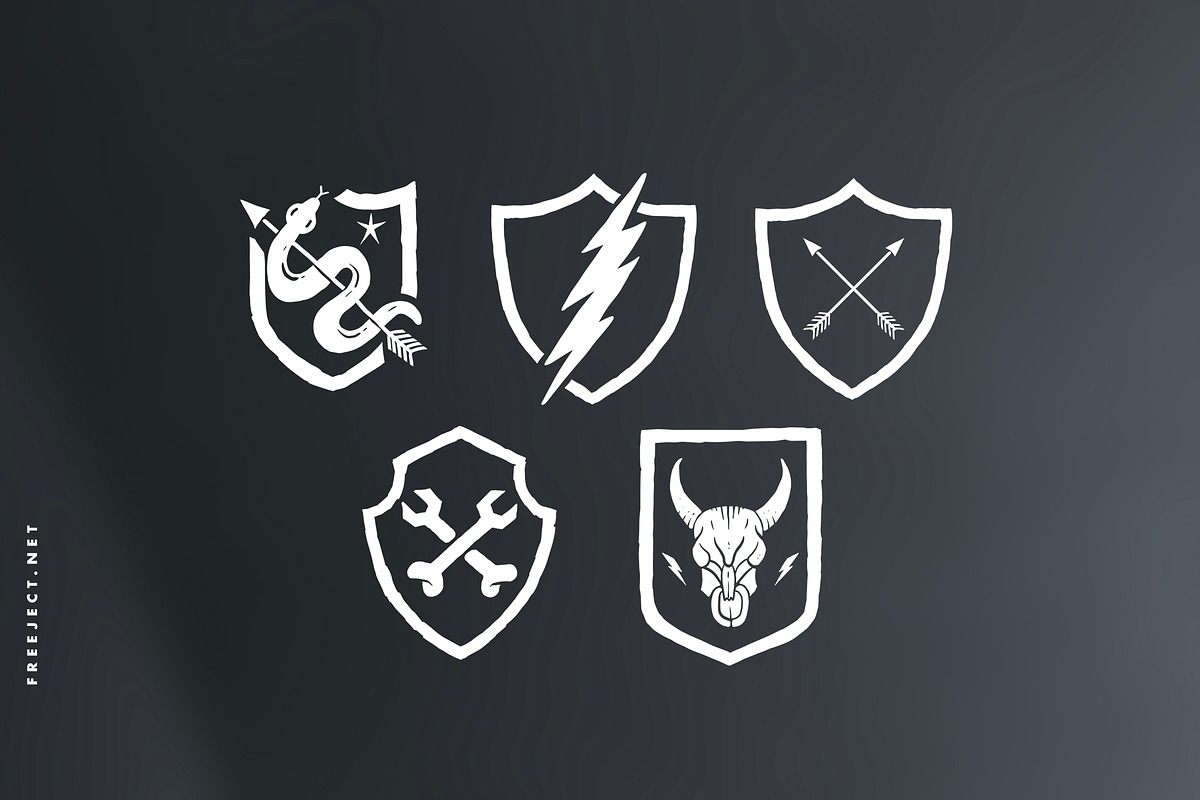Old School Badge Creator Kit, a Branding & Logo Template by freeject.net (Photo 2 of 6)