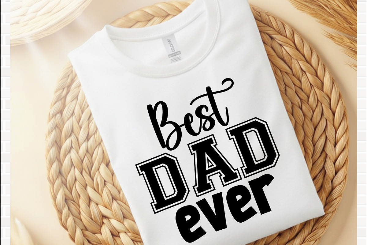 Best Dad Ever T shirt Design, a Graphic by crative8112 (Photo 1 of 3)
