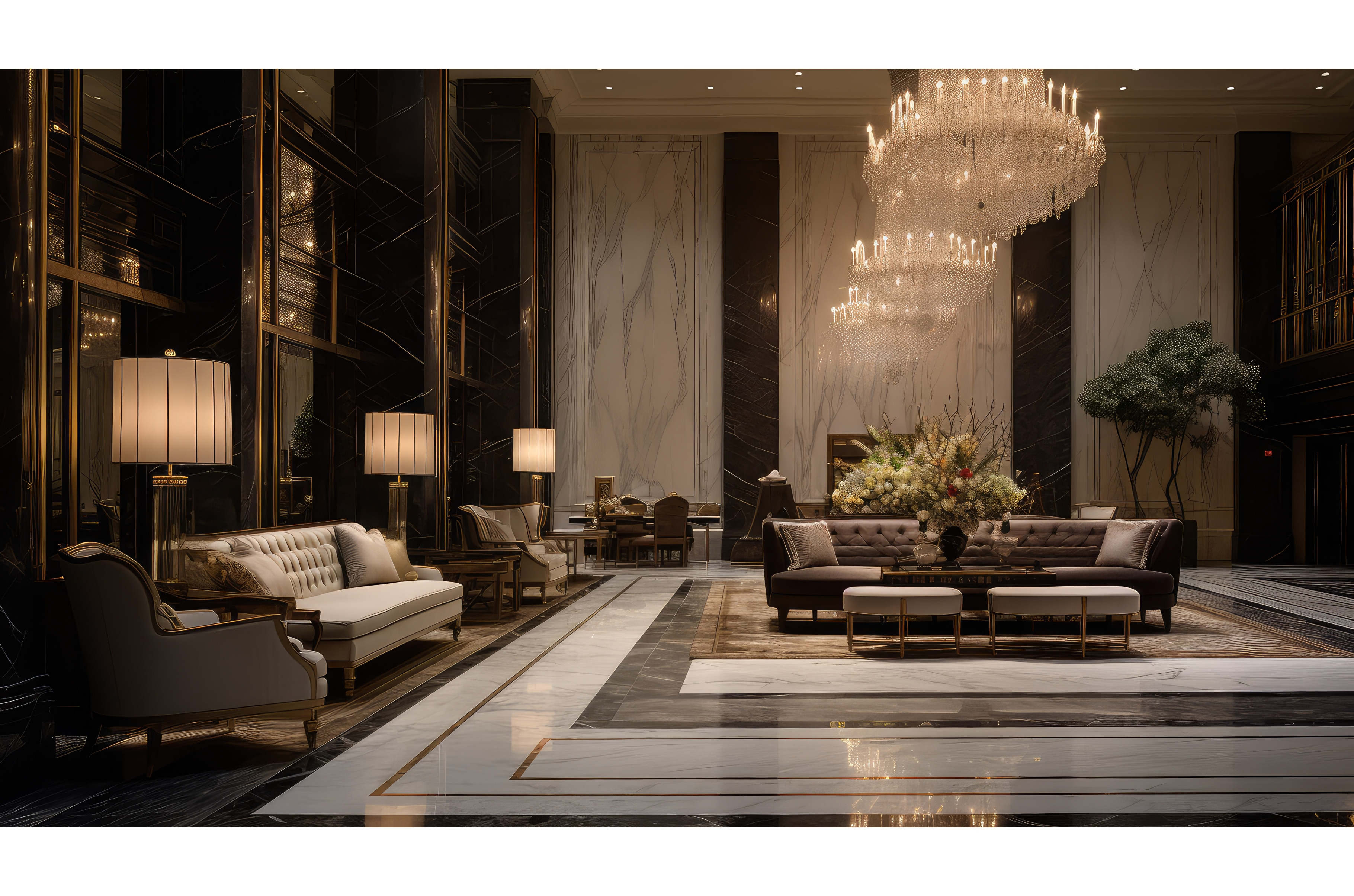 concierge luxury apartment building, a Background Photo by pikepicture