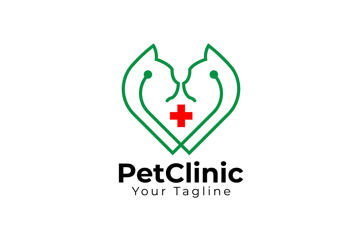 Veterinary and pet clinic logo, a Branding & Logo Template by bilalanwal