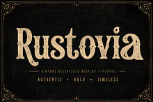 Rustovia – Vintage Display Font