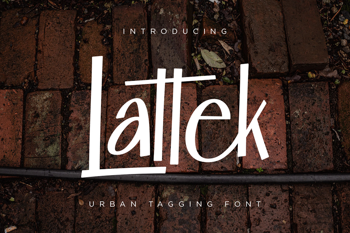 Lattek – Urban Tagging Fonts, a Font by Konstantine Studio (Photo 1 of 5)