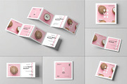 Four Fold Square Brochure Mockup, an Advertising Mockup by DesignRushMarket (Thumbnail 1 of 13)