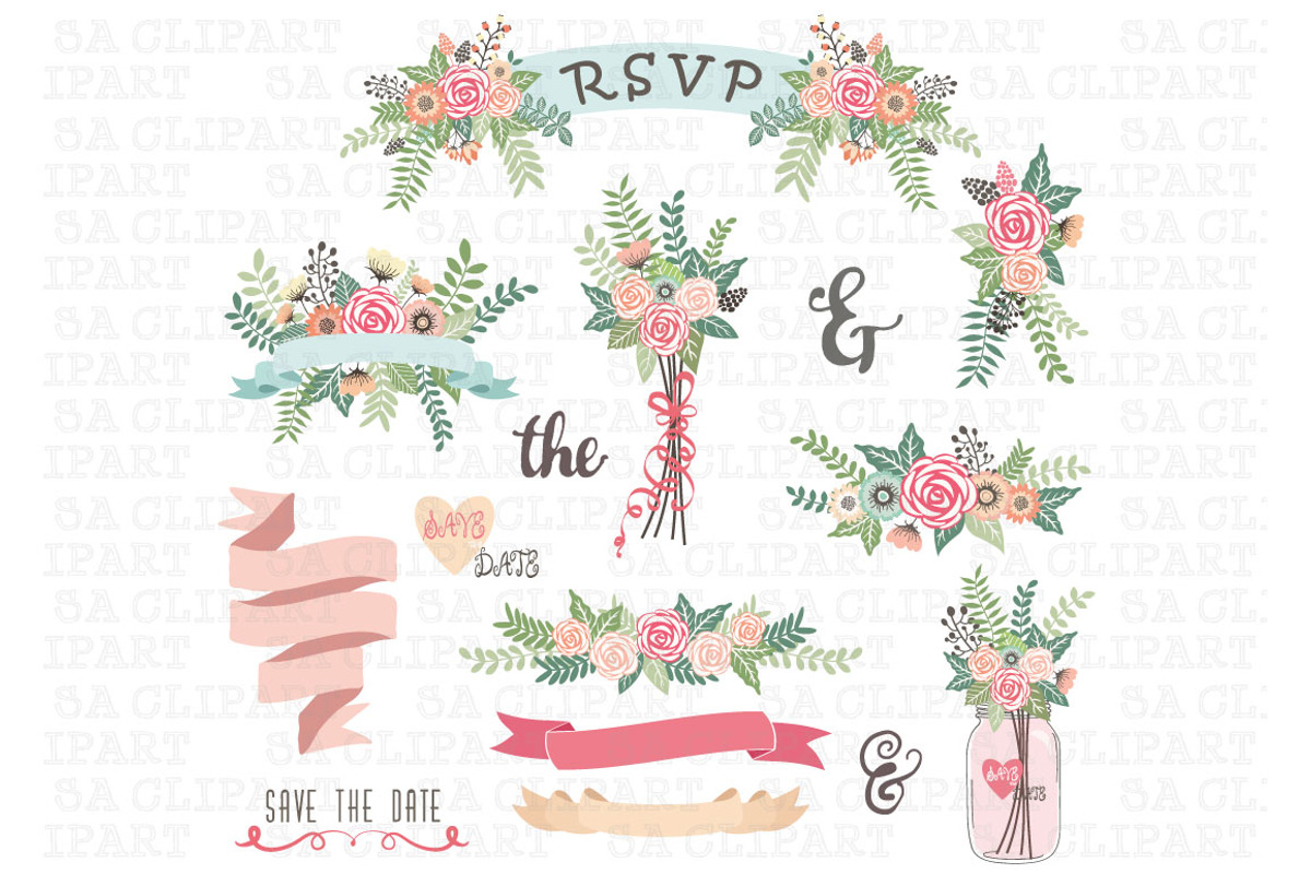 Wedding Clipart, an Illustration by SA ClipArt