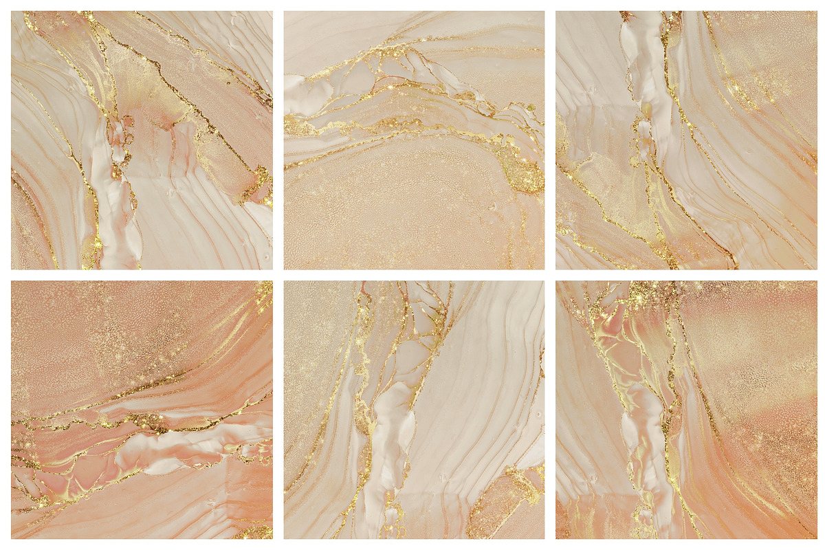 Alcohol Ink Gold Textures, a Texture Graphic by sibel dayı (Photo 3 of 4)