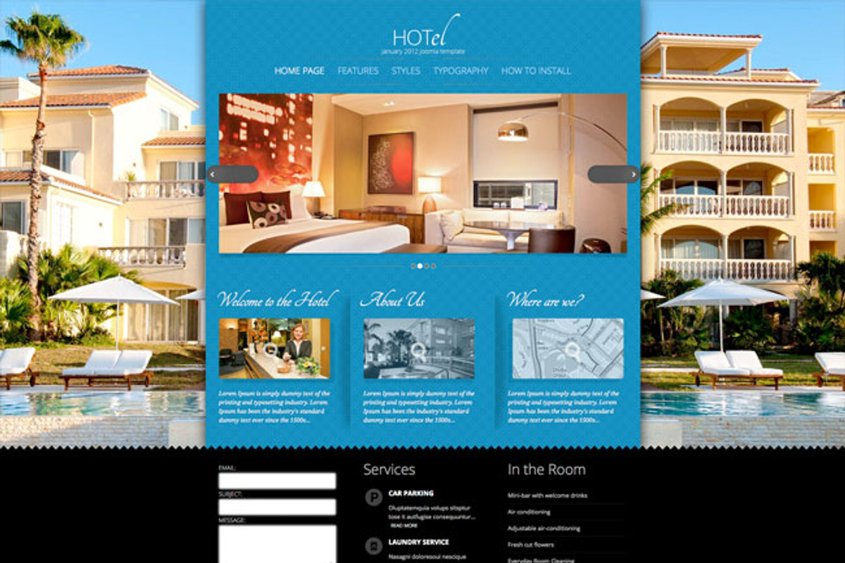 Hot Hotel, a Websites & App Template by hot-themes (Photo 2 of 5)
