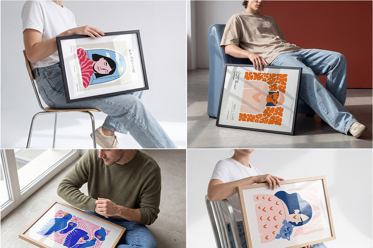 60+ Landscape Frame Mockup PSD, a Household Mockup by MockupShopi (Photo 9 of 20)