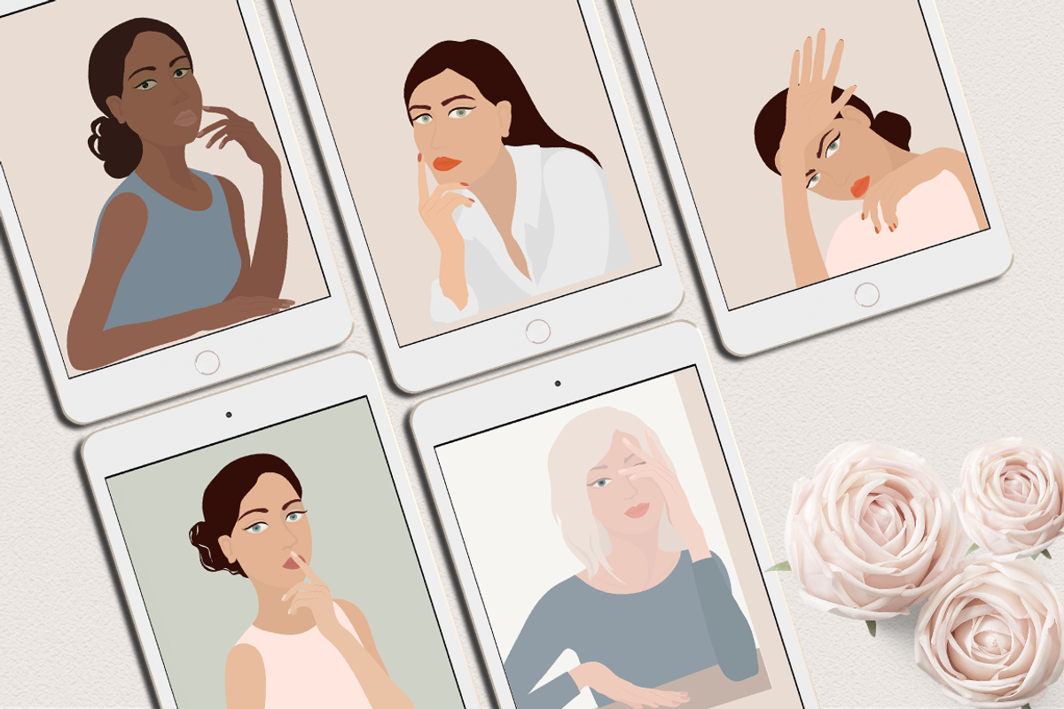 Female Portraits Creator Part 1, a Person Illustration by Irena Art (Photo 4 of 15)