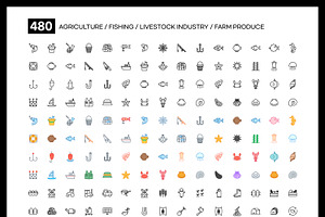 3000 Mega Bundle Line&color Icons