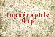 9 Topographic Map Background, a Background Graphic by smishura (Thumbnail 1 of 3)