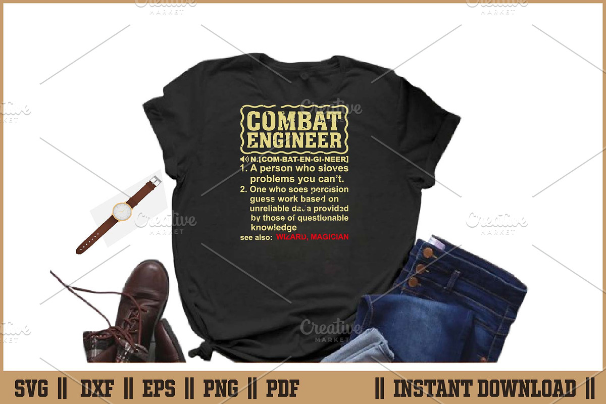 Combat Engineer Dictionary Term SVG, a Work Illustration by Handy Arts Studio (Photo 2 of 3)