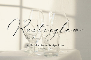 Rusticglam - Handwritten Script Font