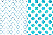 Cool Watercolor Pattern Backgrounds, a Pattern Graphic by Paper Element (Thumbnail 2 of 5)