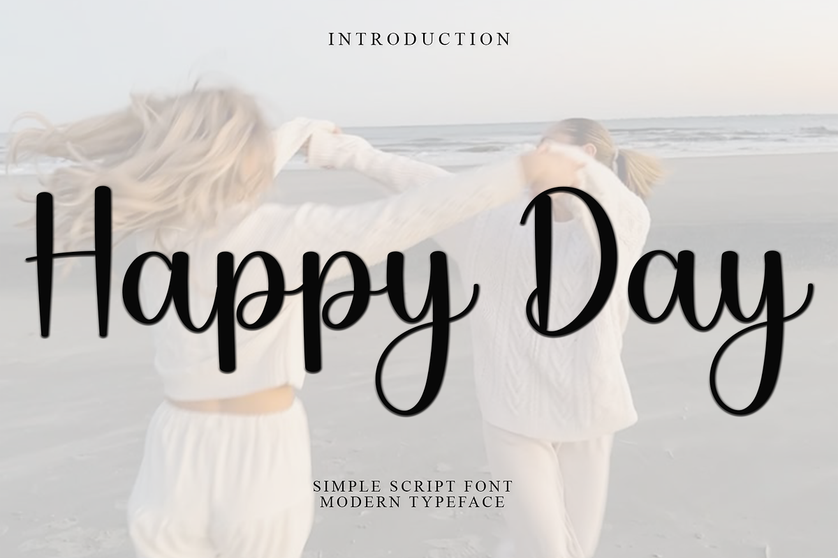 Happy Day, a Handwritten Font by InermediaSTUDIO (Photo 1 of 8)