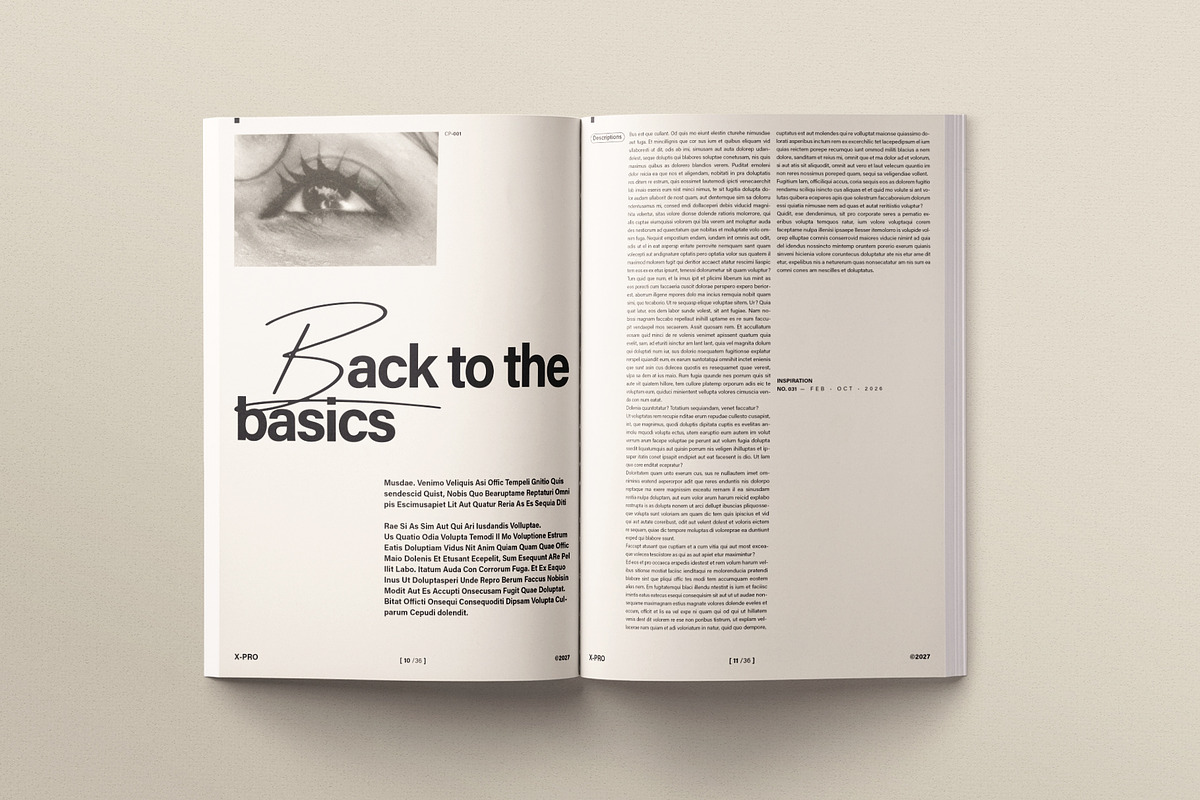 AURA | Minimal Magazine Template, a Magazine Template by ArtisanaAura (Photo 5 of 14)