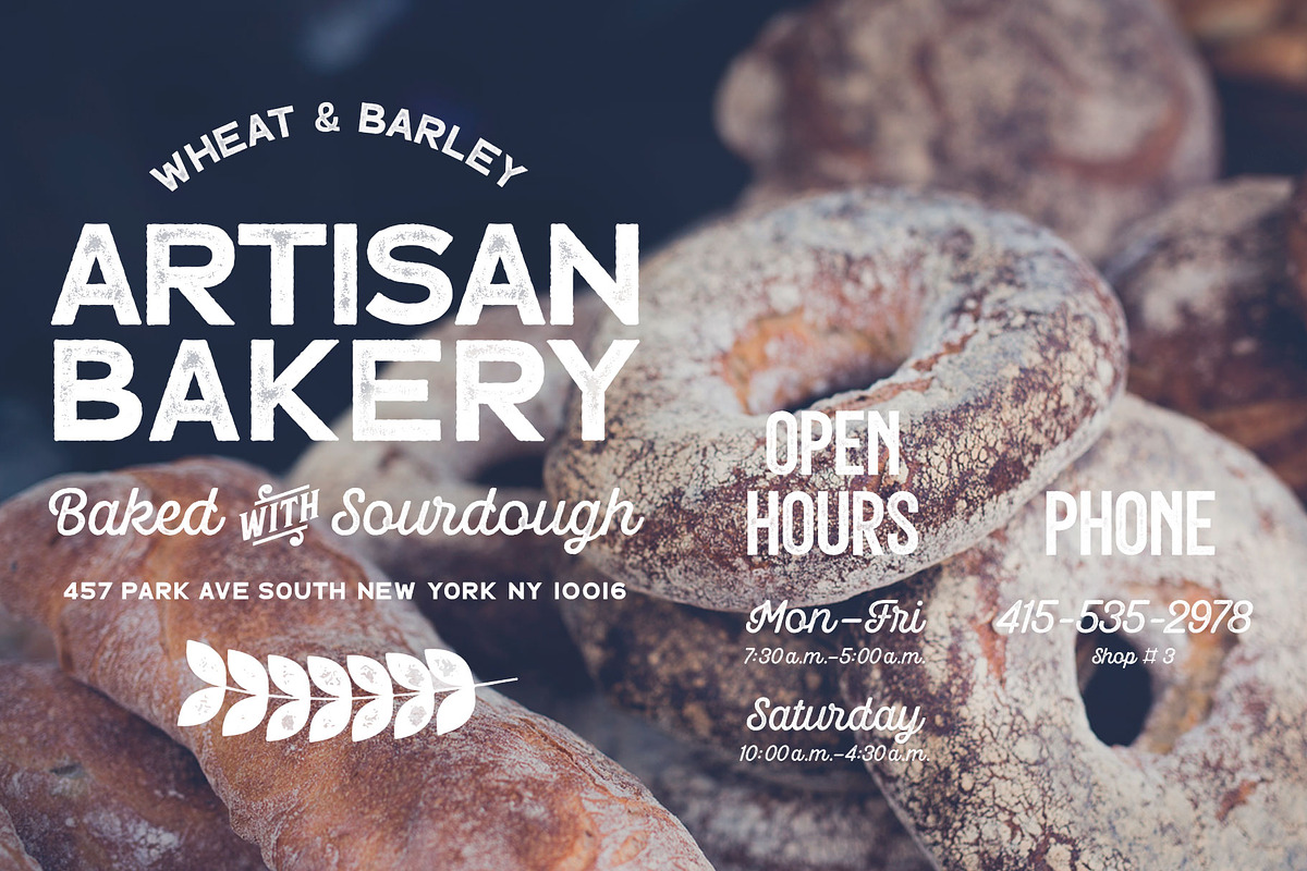 Hops And Barley font Collection preview 4