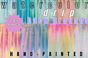 Dreamy Watercolor Drip Backgrounds, a Background Graphic by Eryn Rose Design (Thumbnail 2 of 23)