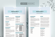 Simple Resume Template Janeth, a Resume Template by AdeevaResume (Thumbnail 1 of 4)