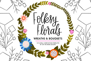 Folksy Wreaths & Bouquets Templates
