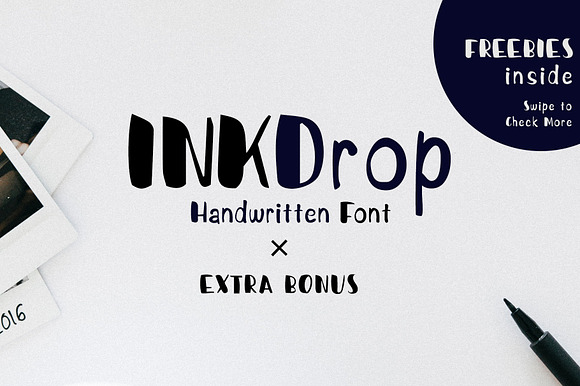 Inkdrop Handwritten Font Bonus preview 2