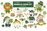 Shamrock safari set, an Animal Illustration by Poppymoondesign (Thumbnail 1 of 5)